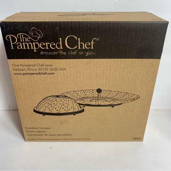 Pampered Chef Kitchen Nwt Pampered Chef Stainless Steamer 2892